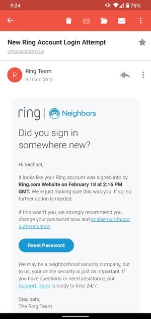 ring 2fa email