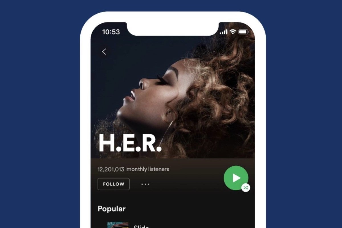 Spotify S Redesigned Ios App Gives The Shuffle Play Button A Sleeker Look Techhive