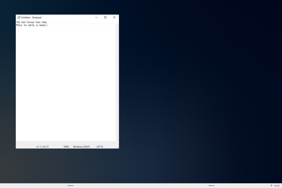 Microsoft windows 10x notepad