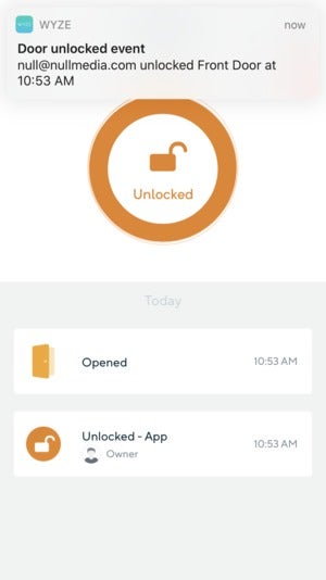 wyze lock app 2