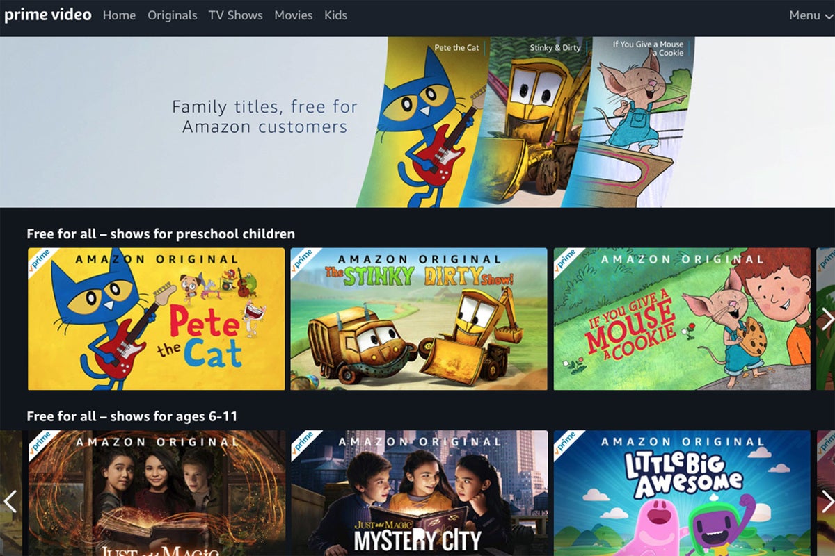 A bunch of Amazon kids shows are now free even if you're not a Prime