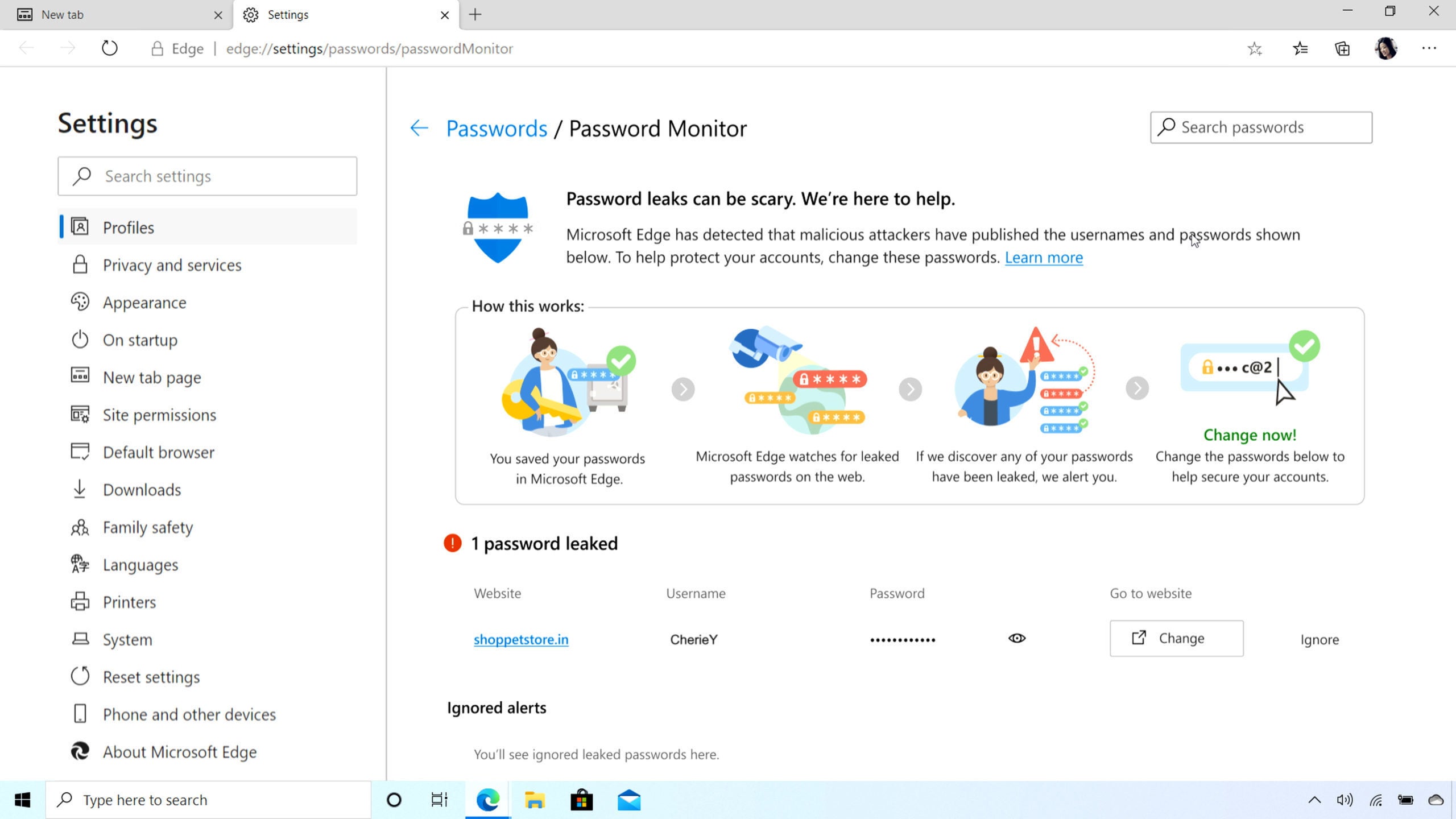 samsung settings passwords