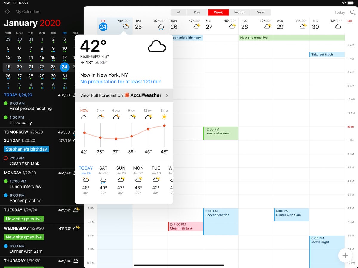 fantastical 3 ipad weather