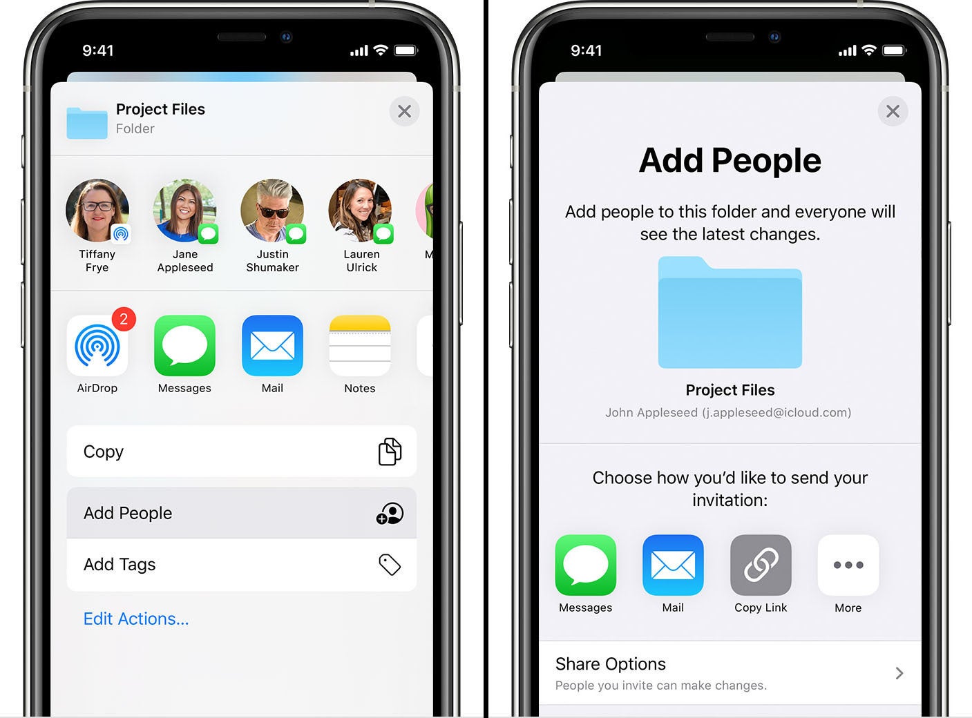 How to share iCloud folders on iPhone, iPad, and Mac
