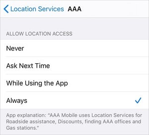 mac911 always allow ios location tracking settings