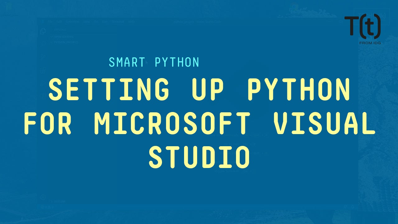 setting up visual studio code for python