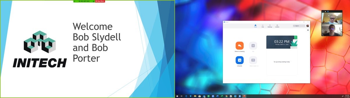 zoom dual screen on without exit powerpoint on single screen