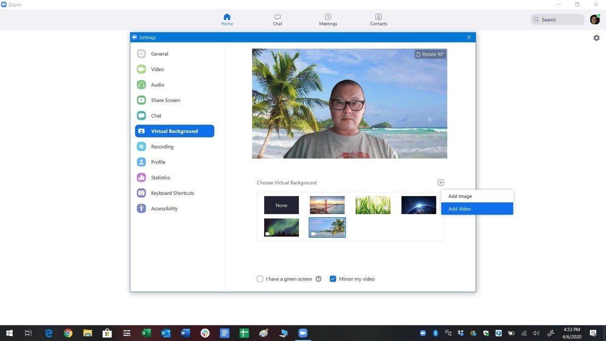 how to change background on zoom before meeting starts