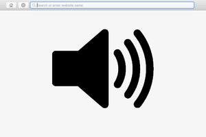 browser audio icon