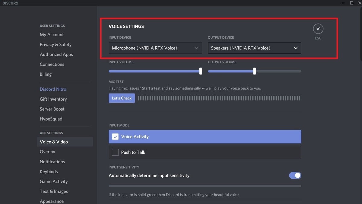 discord rtx voice