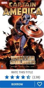 Captain America Winter Soldier Vol 1 cover on Hoopla
