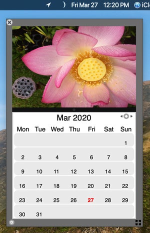 iclock date menu calendar