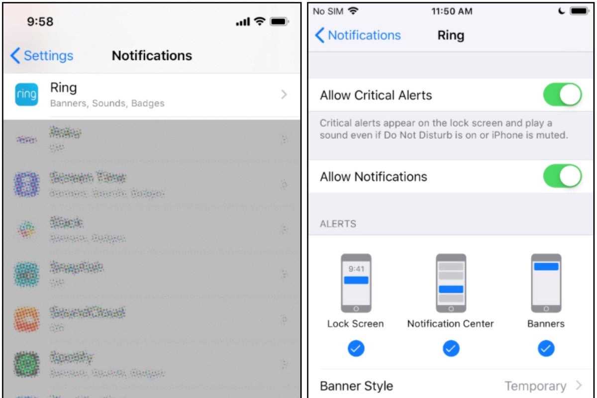 Ring app adds support for iOS's Critical Alerts feature