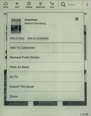 Kindle screenshot