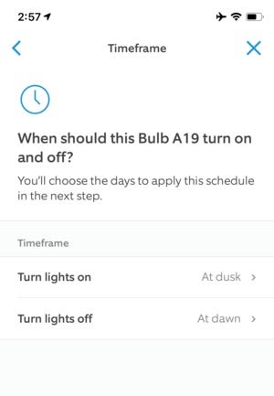 ring a19 smart led bulb scheduling