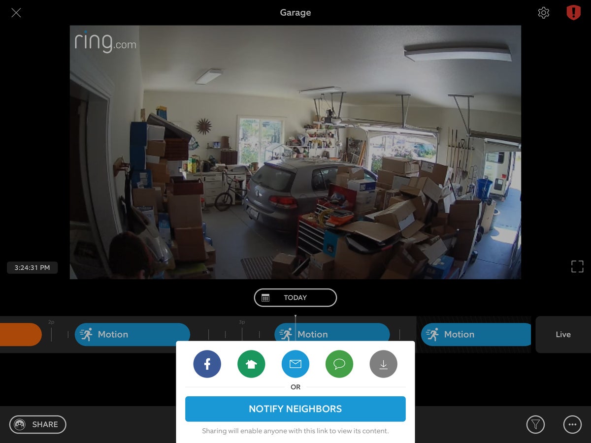 ring indoor cam clip sharing
