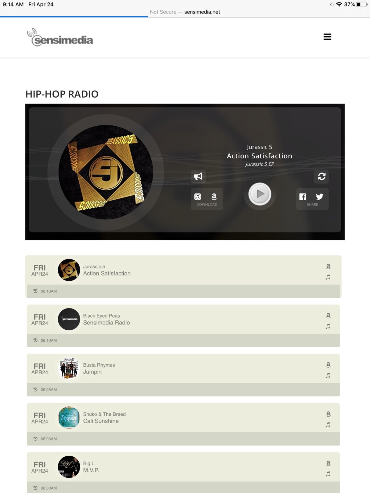sensimedia hip hop radio 7