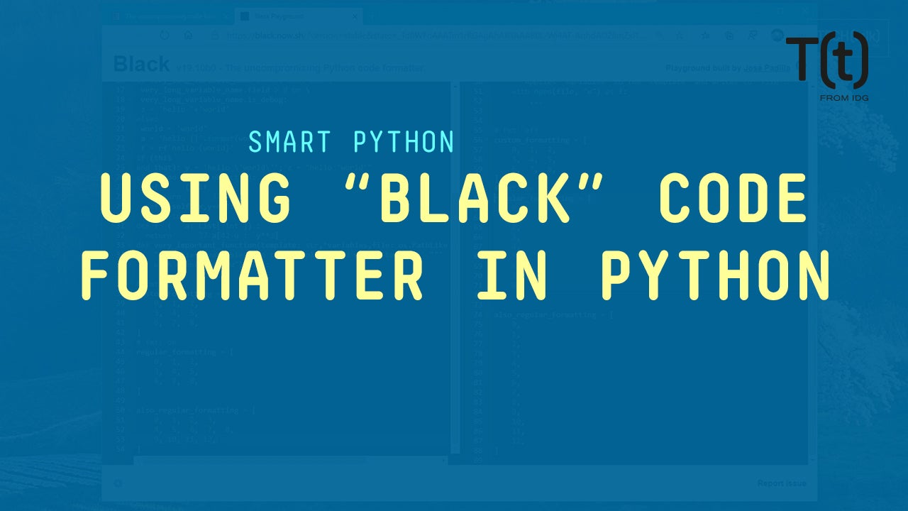 black python formatter