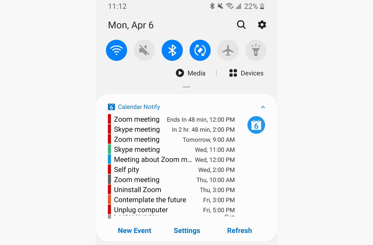 05 aplicaciones de calendario de Android calendario notificar