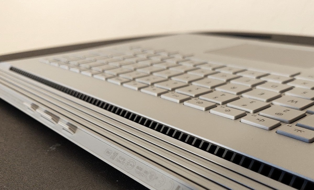 Microsoft Surface Book 3 base vents