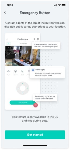emergency service screenshot