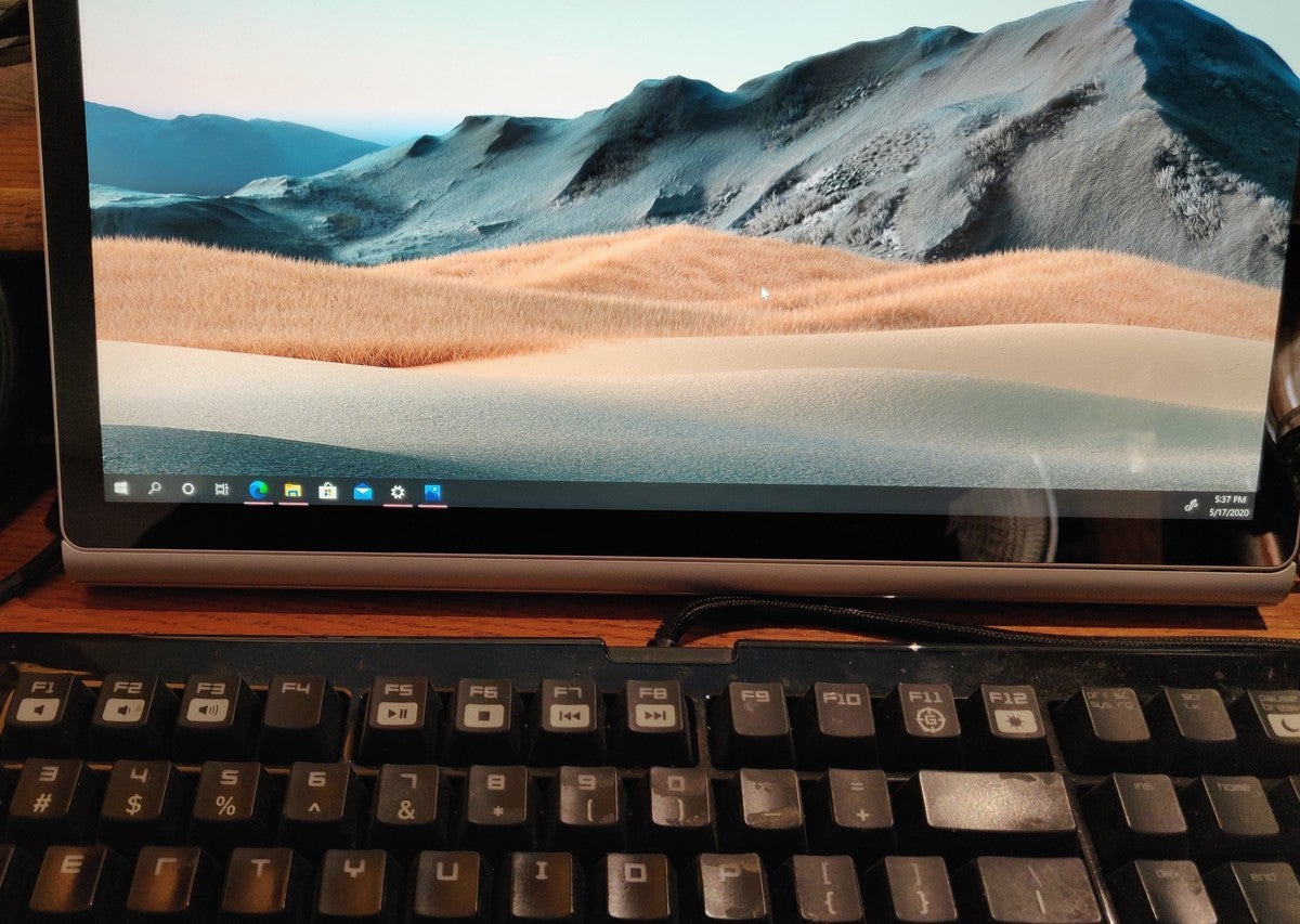 Microsoft Surface Book 3 reversed tablet