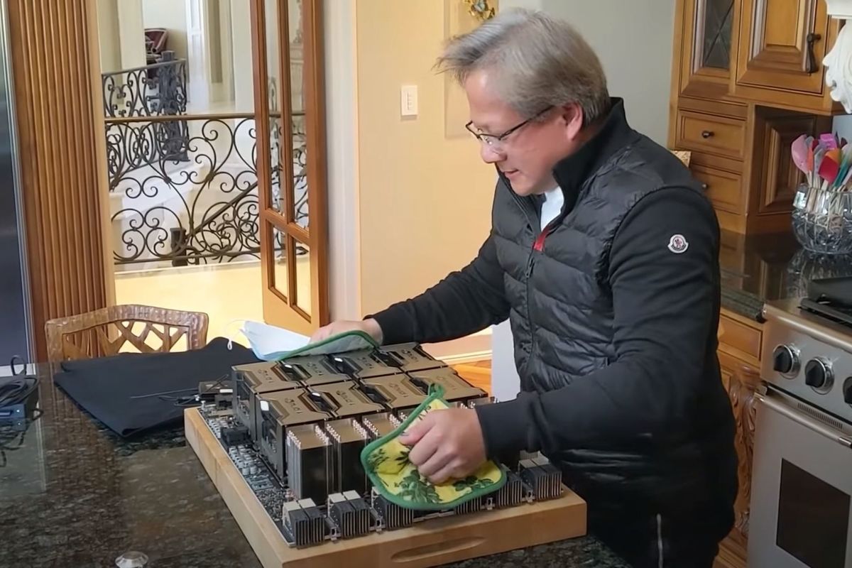 ampere-s-coming-nvidia-ceo-pulls-world-s-largest-graphics-card-out-of-an-oven-before-gtc