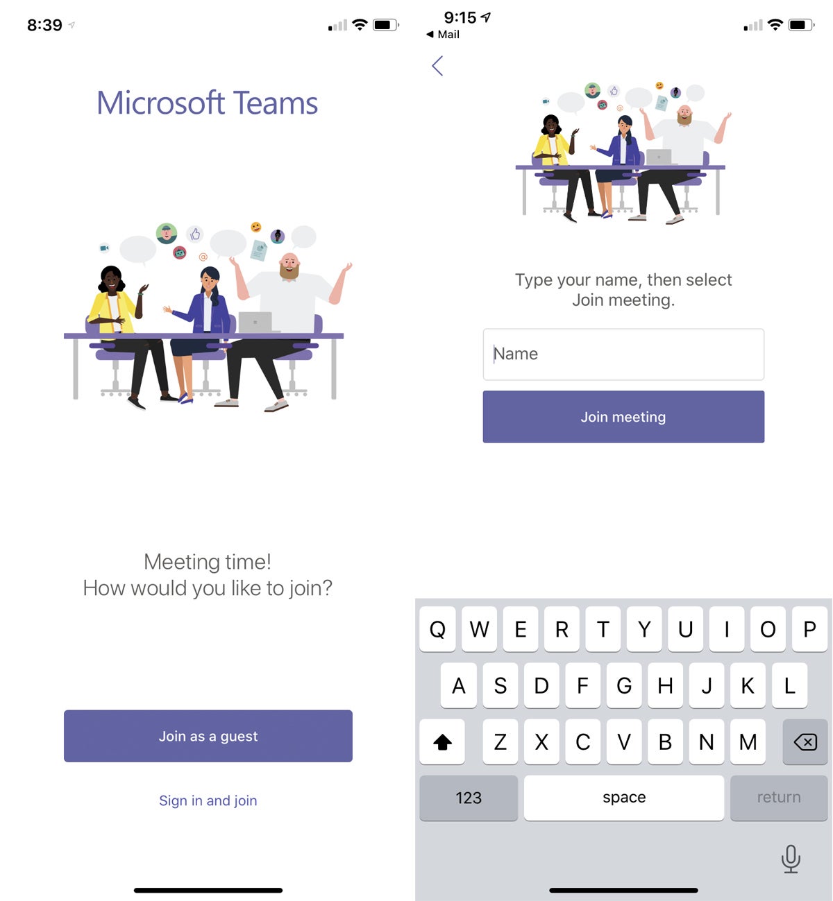 microsoft teams 3 mobile app guest join