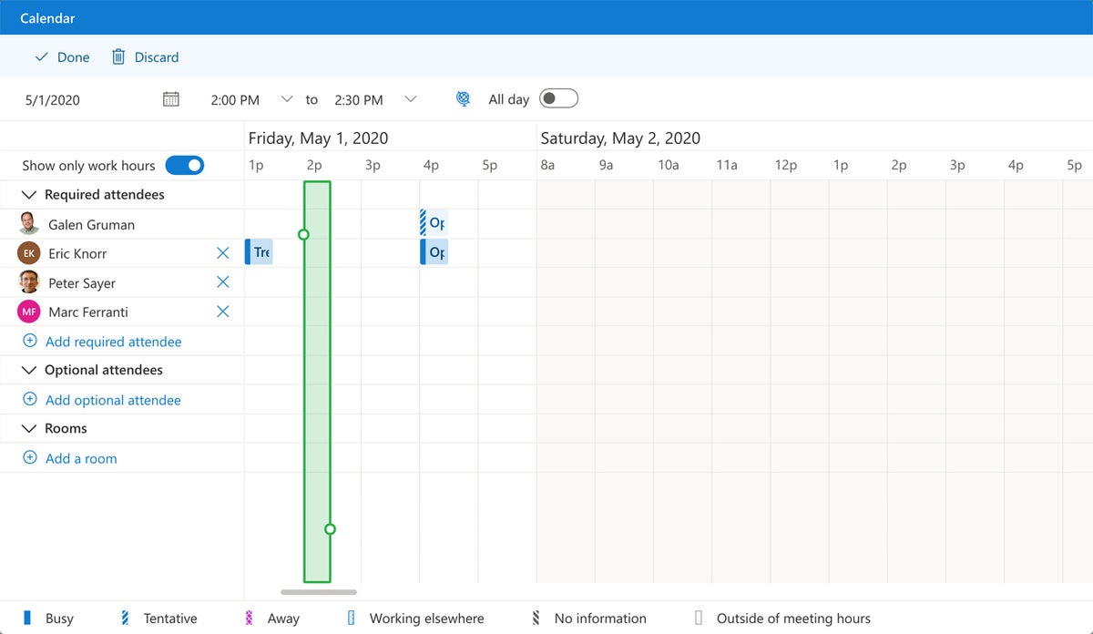 outlook scheduling web 2