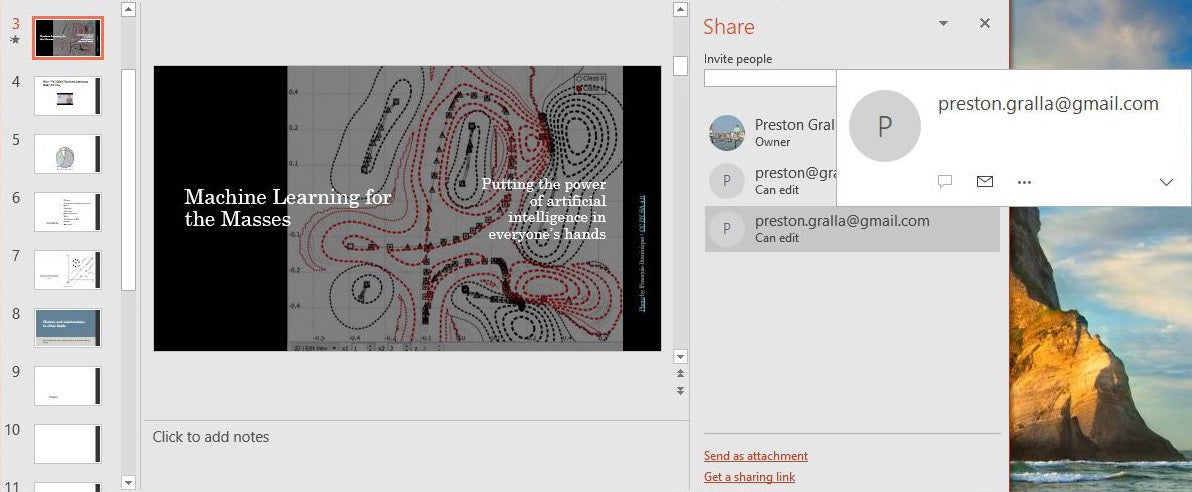 powerpoint2016 2019 09 contact collaborators