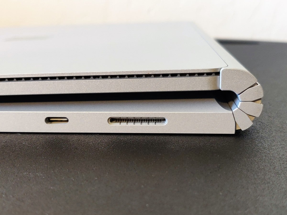 Microsoft Surface Book 3 right side closeup