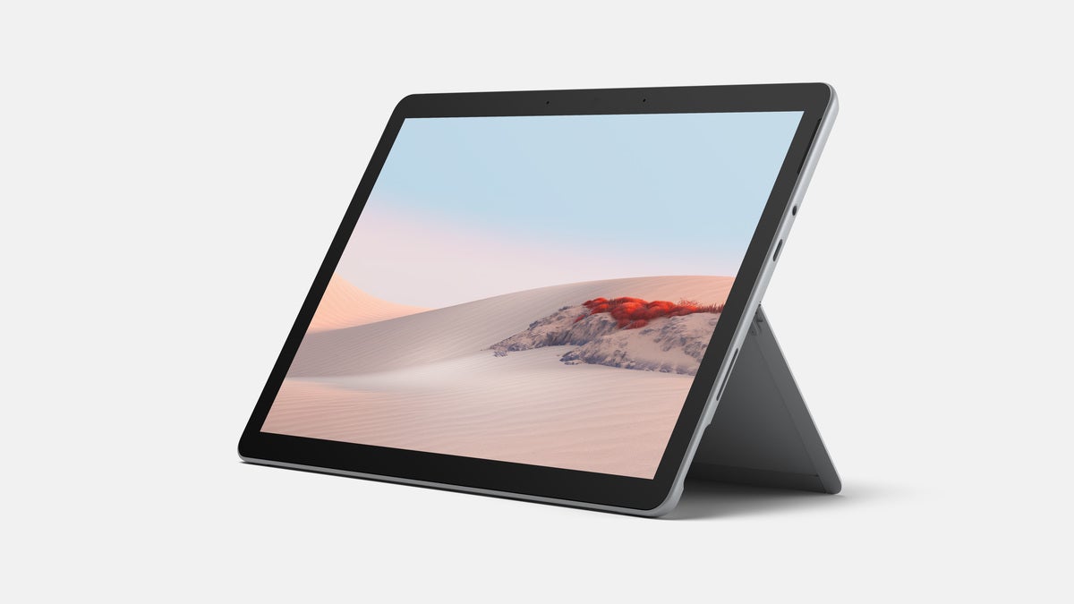 Microsoft surface go 2 primary shot on desk