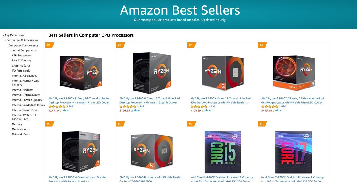 amazon best cpus june 23 2020