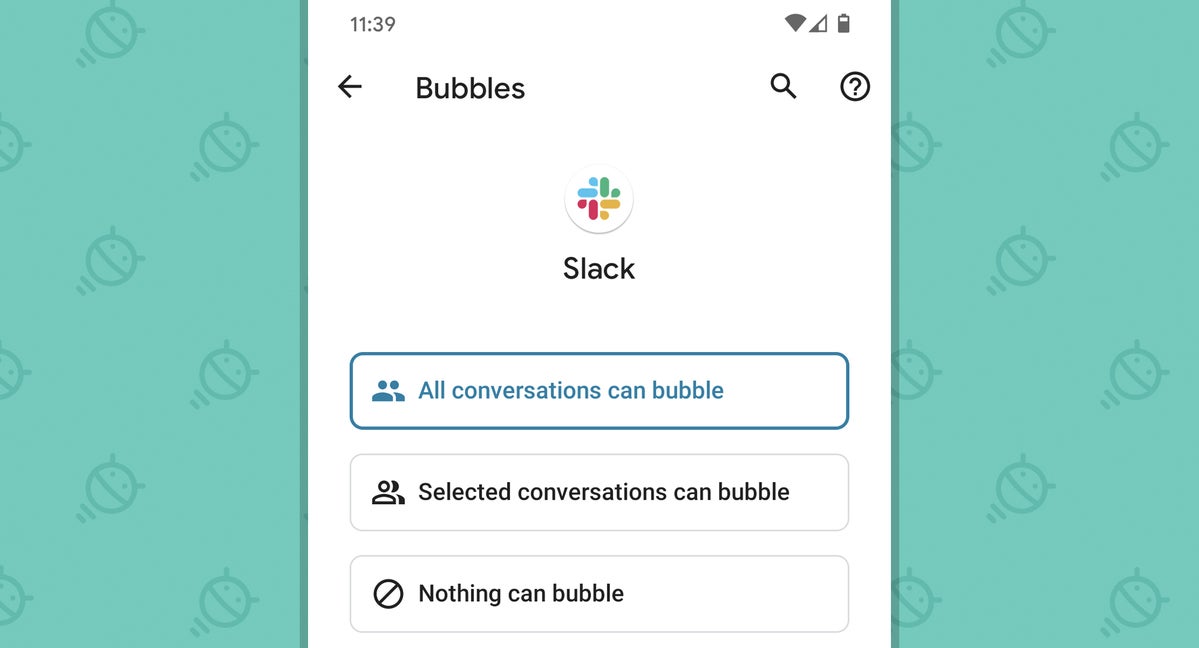 Android 11: aplicación Bubbles