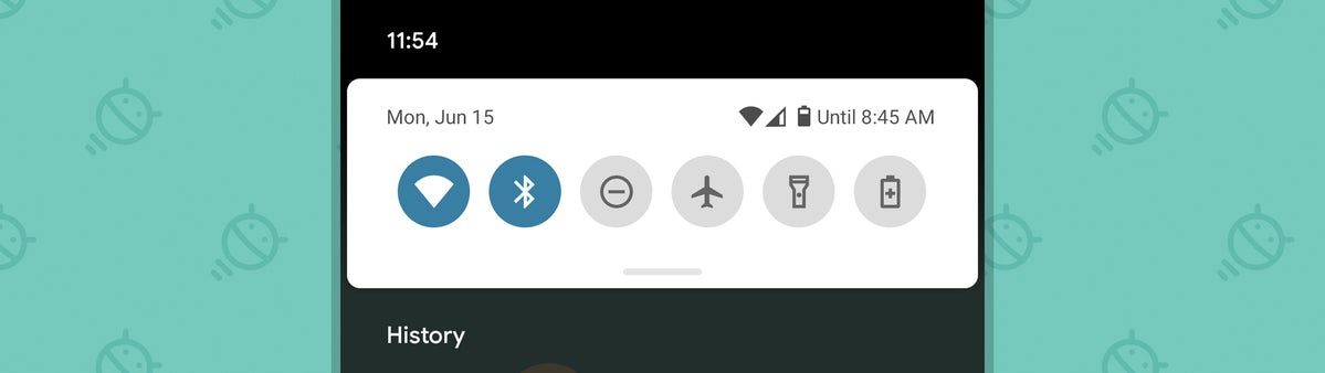 Android 11: Notification History command