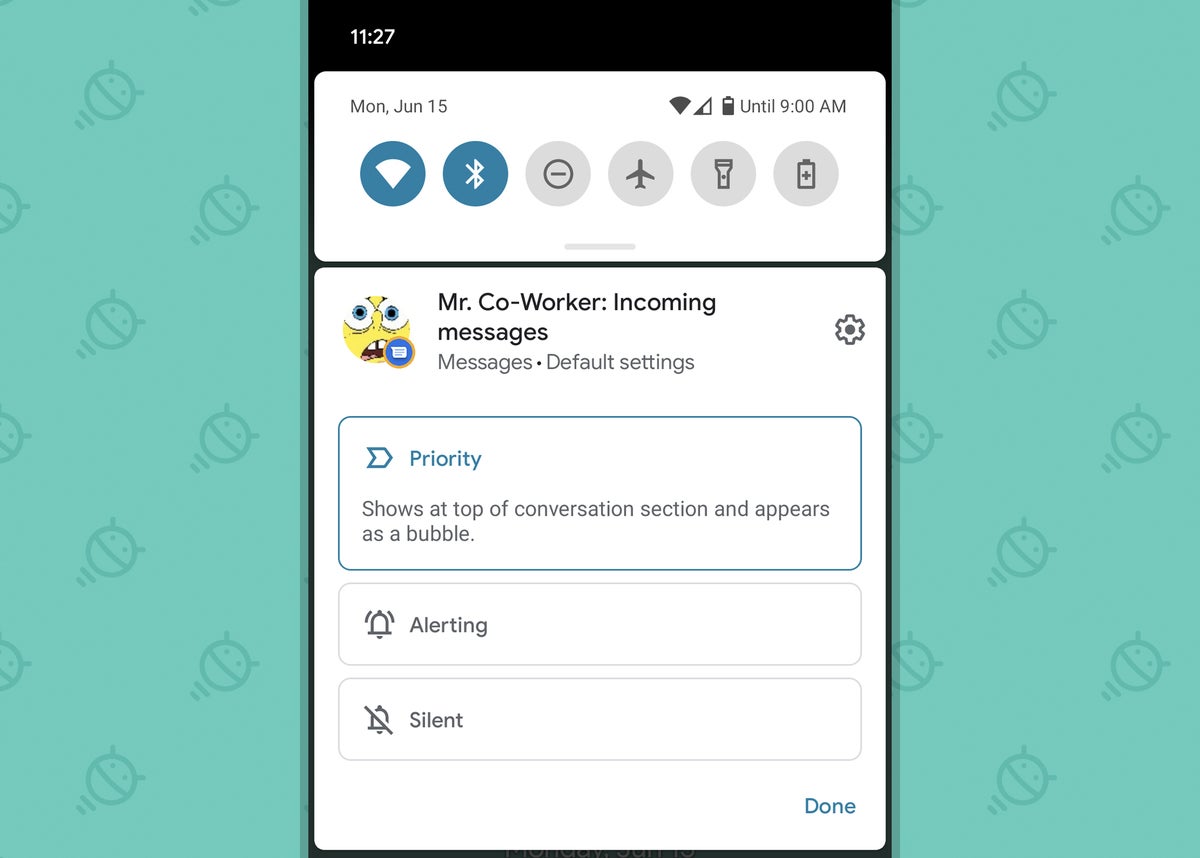 Android 11: conversación prioritaria