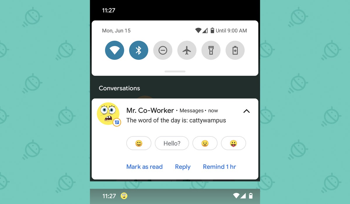 Android 11: notificación de conversación prioritaria