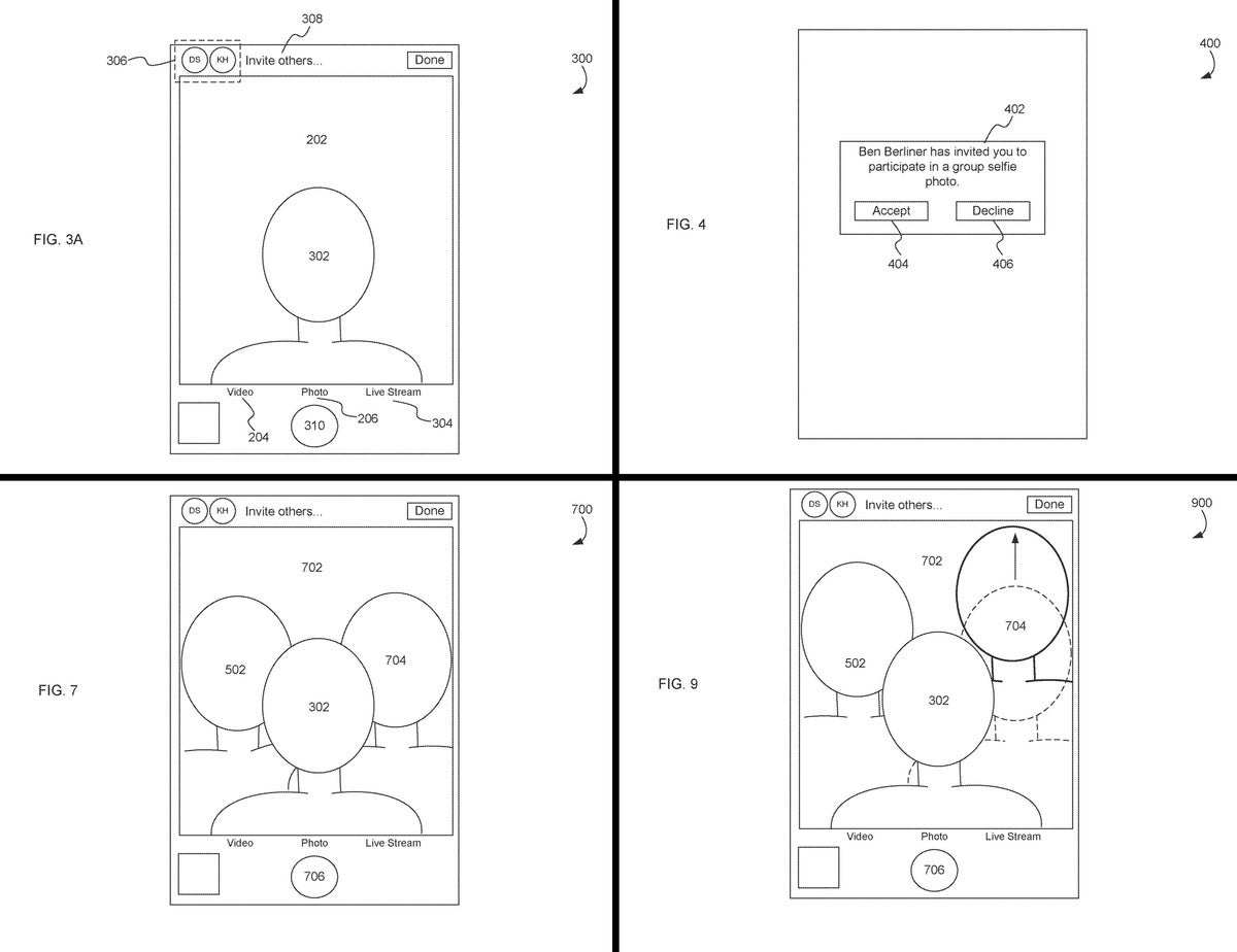 apple group selfie patent