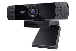 aukey FHD 1080p webcam on white background