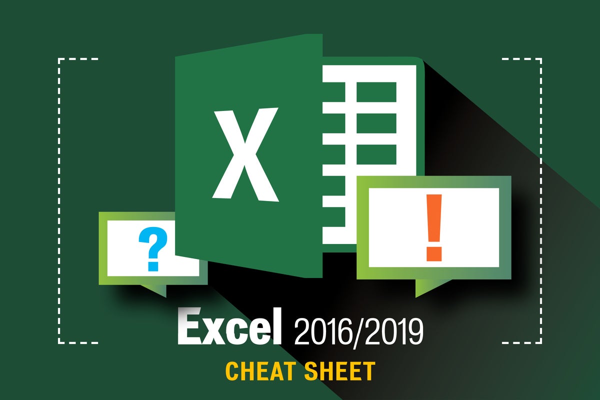 Excel 16 And 19 Cheat Sheet Computerworld