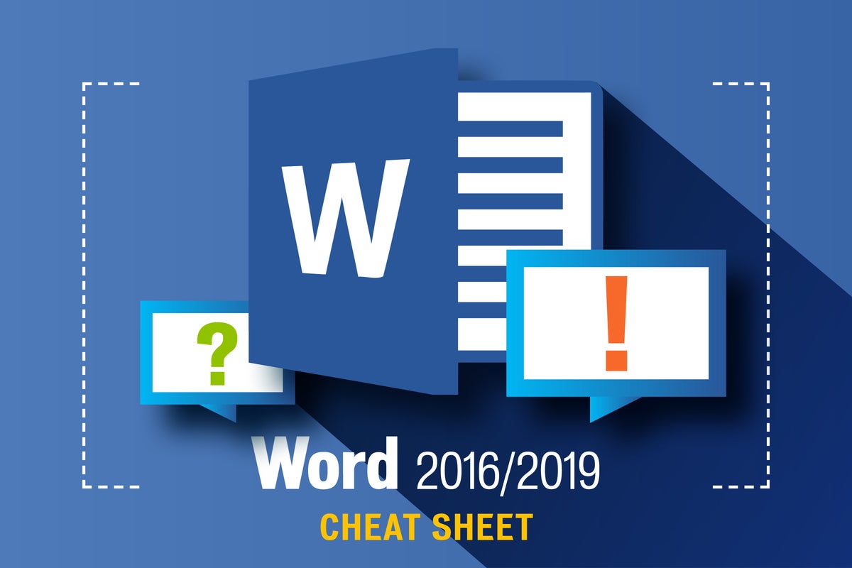 Word 16 And 19 Cheat Sheet Computerworld