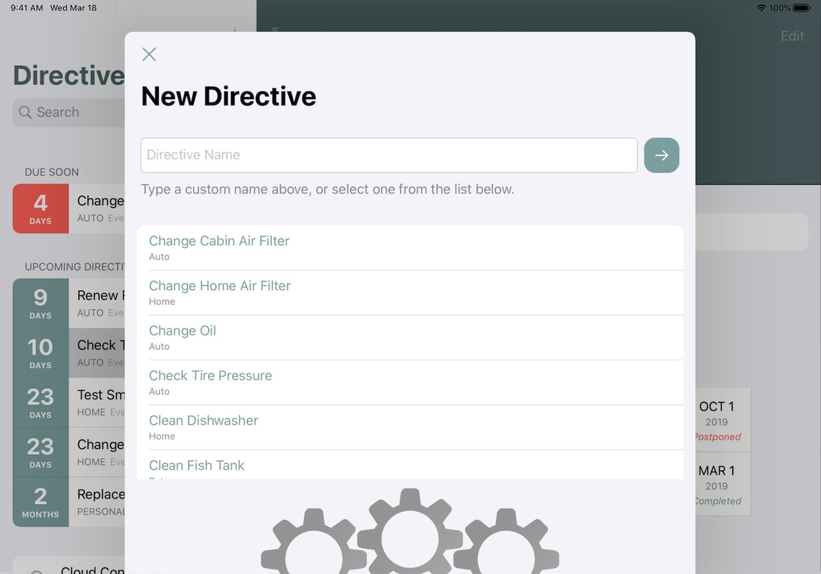 directive ipad create new