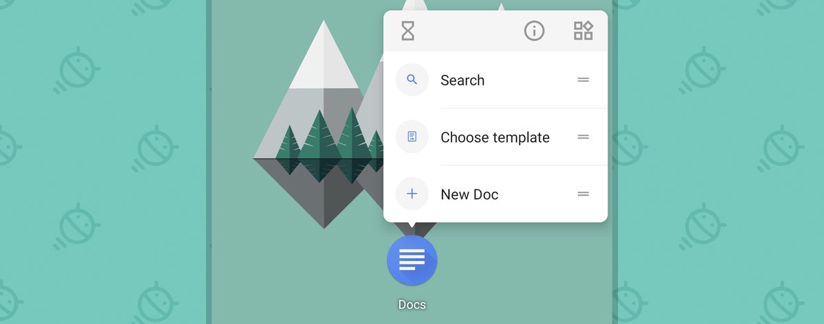 Google Docs Android: App Shortcuts