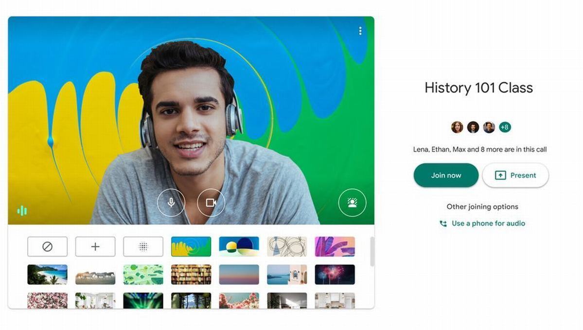 Google Meet for G Suite adds custom backgrounds, larger gallery view - IPS  Inter Press Service Business