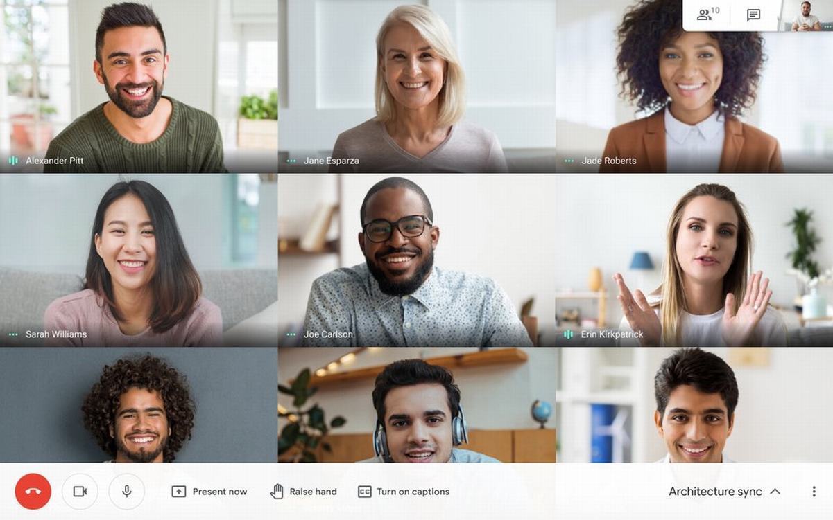 Google Meet for G Suite adds custom backgrounds, larger ...