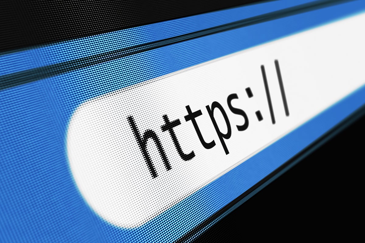 HTTPS prefix in a web browser's search/address field