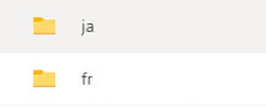 language folders