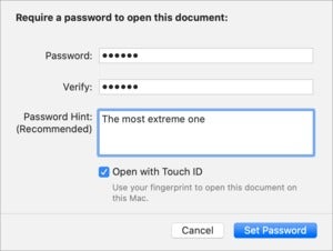 mac911 set pages password