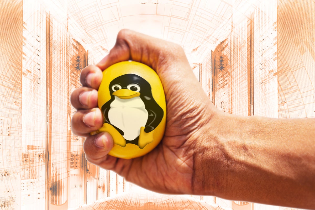 stress test2 linux penguin stress ball hand squeezing by digitalsoul getty images 1136841639