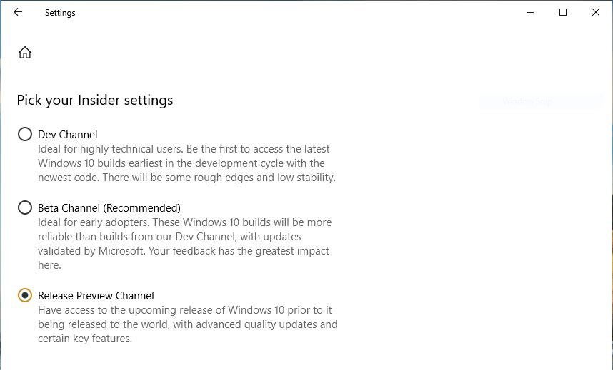 win10 insider channels june2020